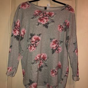 Floral sweater